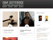 Tablet Screenshot of davegutteridge.com